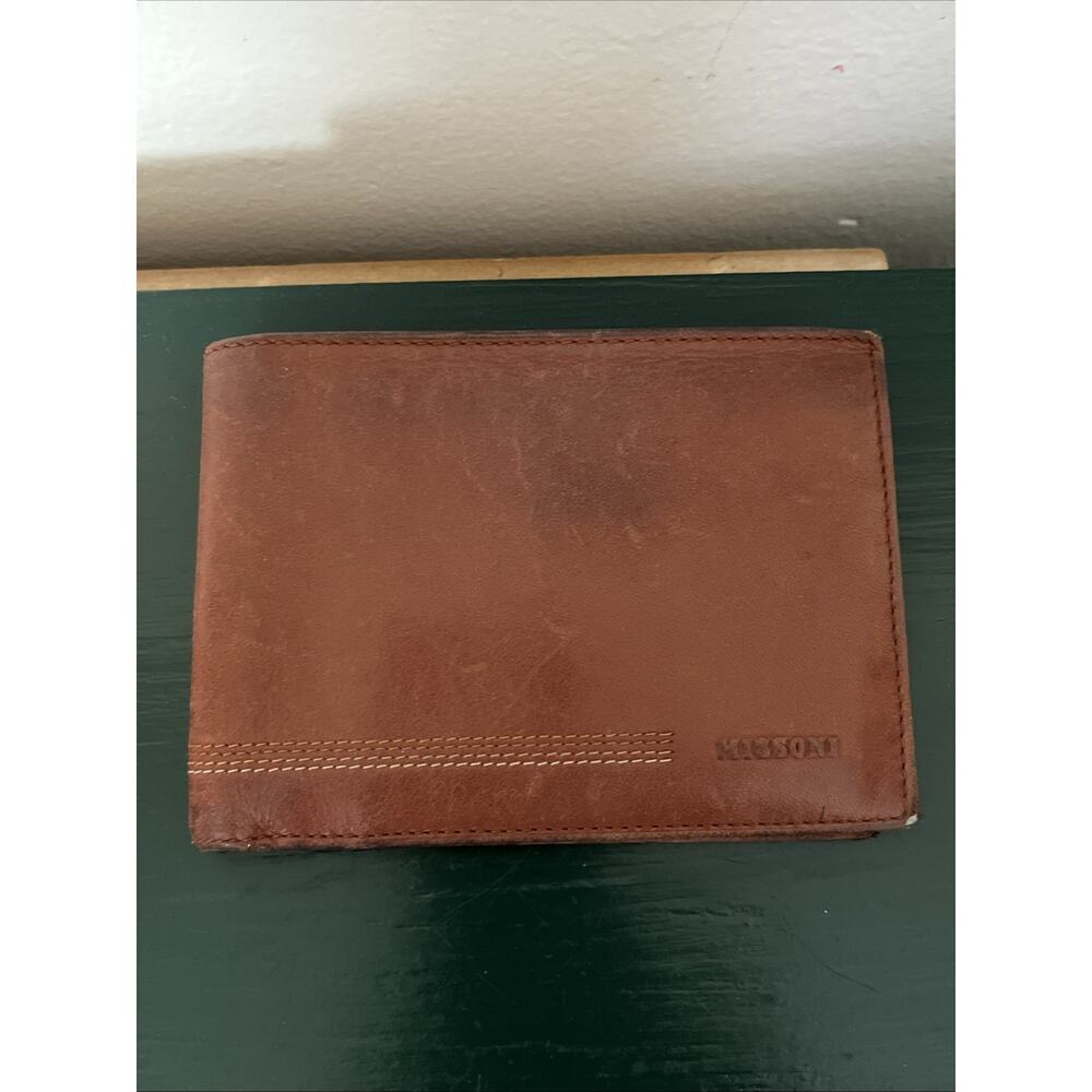 Missoni‎ Italy Brown Genuine Leather Vintage Men’s Bifold Wallet